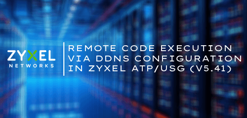 CVE-2025-11730: Remote Code Execution via DDNS configuration in ZYXEL ATP/USG Series (V5.41)
